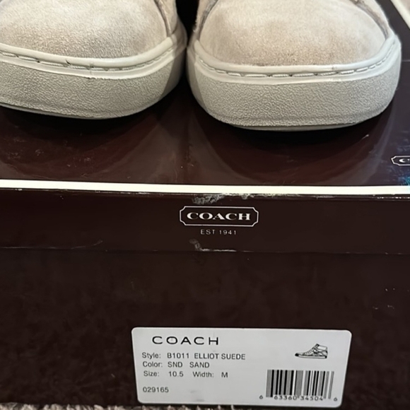 **24 HOUR FLASH SALE!!!**Coach Sand Suede Sneakers - Picture 2 of 5